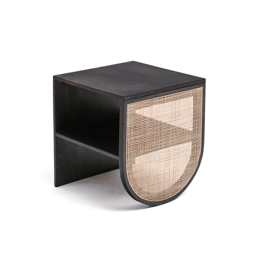 Sustainable Home Decor: Helmet Bedside Table by Bay Window 
